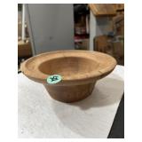 Hand turned cherry wood bowl 9-in