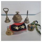 Brass and silverplate bells