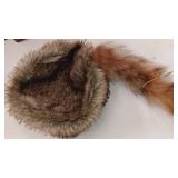 Reproduction racoon hat size large