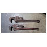 2 ridgid 18in wrenches