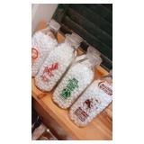 Milk glass bottles 6 total