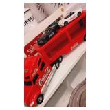 Coca-cola heavy plastic Semi with cars inside