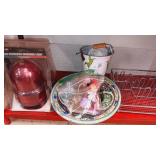 Everything on sixth shelf of unit