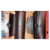 Black metal reproduction mail boxes x2  9"x7"