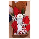 Esquire Shoe Valet  wood boxmade in USA decorated