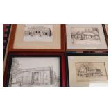 Group of 4 story pictures 12x10" 9x8"