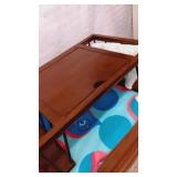 Wooden Bed Tray 26x15" with posable shelf and