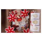 Halmark  Christmas Ornaments x3 Santa trinkets