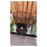 Black metal large coffee mug 7"x9" plus 2 pop