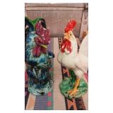 2 ceramic Chinese 11" , 1 has chips ,  1 marked