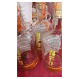 Neeley moonshine bottles x3 NFD 9"