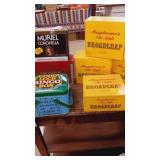 6 cigar boxes and 1metal bingo box