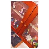 Wood glass display 20"x12" with 12 Disney