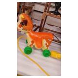 Vintage Fisher price cow pull toy