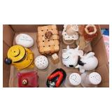 Flat of Salt & Pepper shakers with collectable