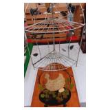 Mental shelf 23x15"  and wood plaque 18x11"