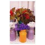 Beautiful floral arrangement in lavenders and