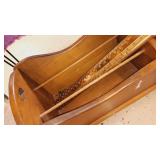 Wood Magazine rack plus tie rack