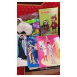 Paper doll books x3 , Pinocchio book, additional