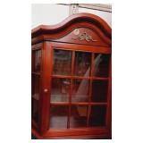 Red wood Curio cabnet  24"Wx23"H