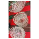 Group of Cut Glass serving dishes