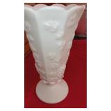 Westmoreland milk glass grape vase 9" tall