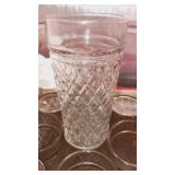 Group of 10 cut glasses