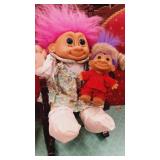 Trolls x2 with wood rocker