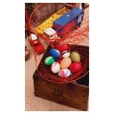 Unique oriental box 3 tier metal hanger with eggs