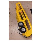 Tonka Car Carrier Yellow Metal with ramp 22"