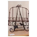 Metal cookbook stand