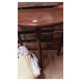 Wood Hall Table 22"x22"x11"