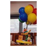 Balloon lamp with clowns shelf not included