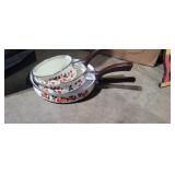 2 sheffield strawberries and cream pans  and 1