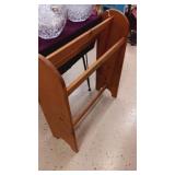 Large wood blanket holder