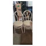 2 ice parlor style chairs