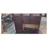 Slag glass hoosier cabinet style top 39in x 39in