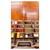 2 sided tackle box full of Thread only no tackle