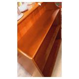 Wood 4 shelf cabnet 36"x36"x10"