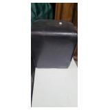 Leather ottoman 11in x 11in