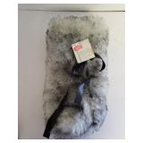 Faux fur wine bag