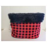 Huntington Home faux fur basket with tag