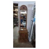 Sanford furniture mirrored hall tree with storage