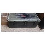 Metal military trunk 31inx19inx 11in