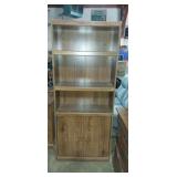 Book shelf with storage 30x12x71in