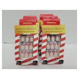 6pkgs Festive French glue on nails