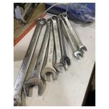 Set of master mechanic wrenches from 3/8 inch to