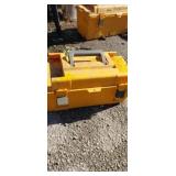 Yellow plano tool box with contents