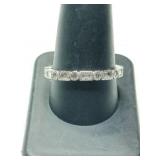 Silver band ring Marked 925 size 10.  .090oz