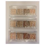 3 Covergirl Clean Color eyeshadow Beige tones